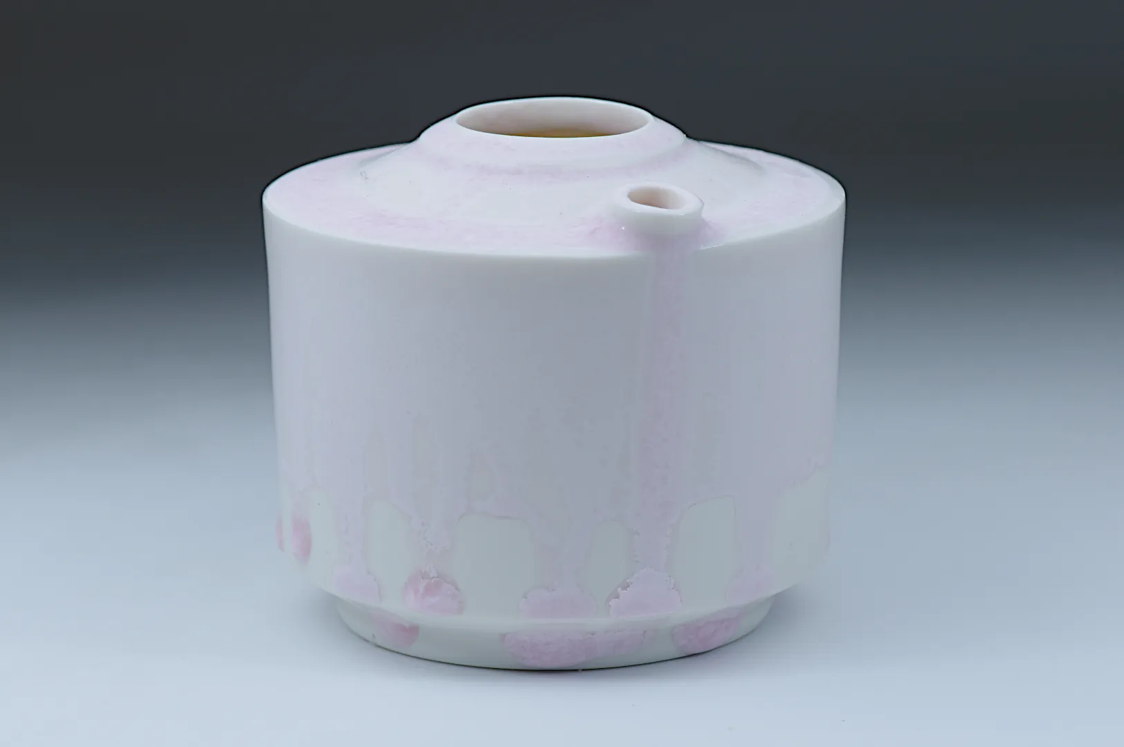 Flask Pink Matte Crystalline Glaze